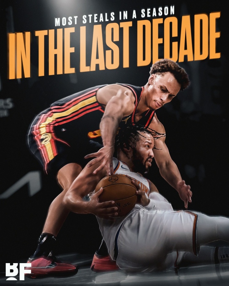  近10年最多！丹尼爾斯單賽季至少搶斷180次 繼14年盧比奧后首人