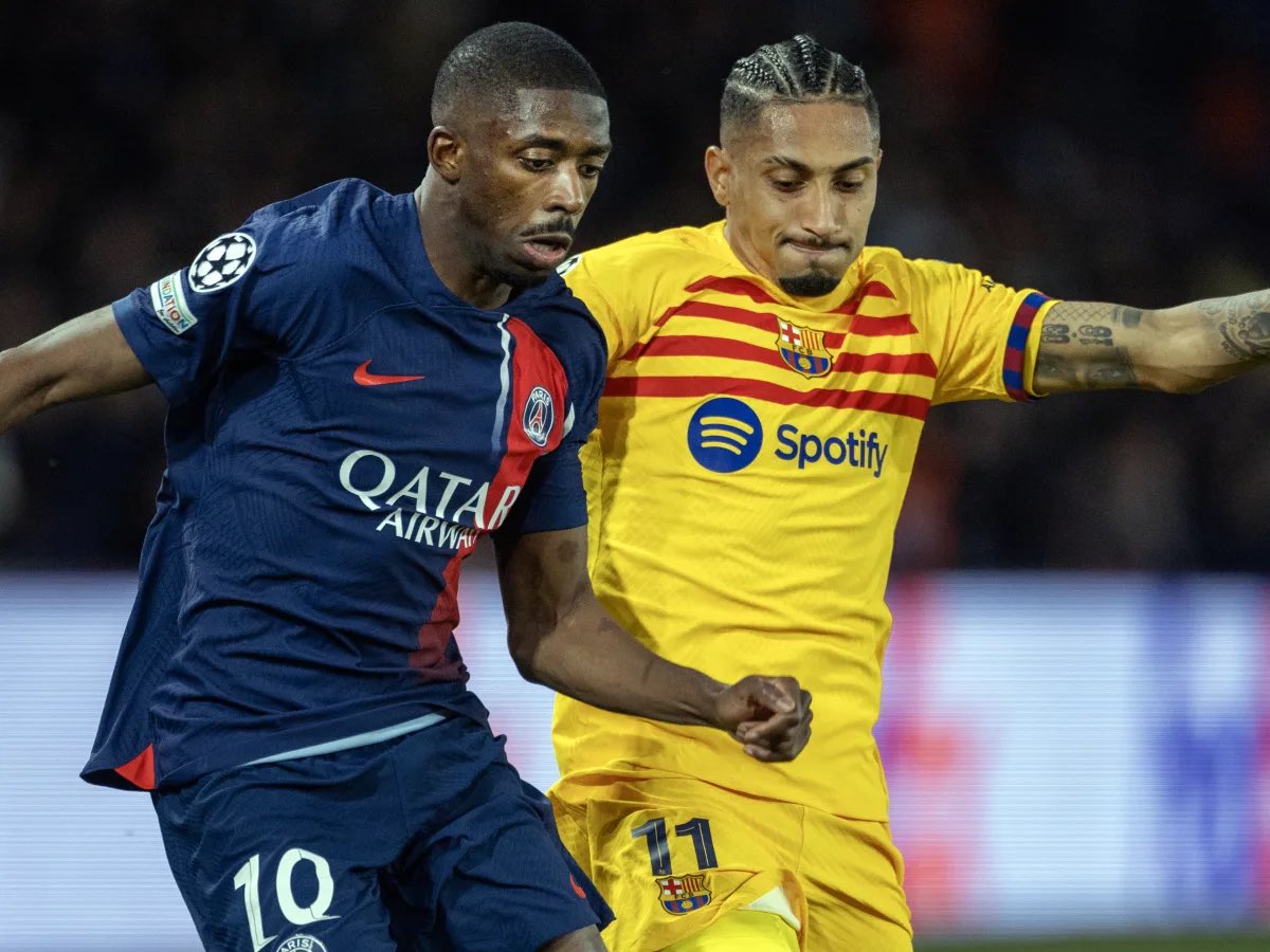  金球之爭！登貝萊29球7助，拉菲尼亞27球17助，雙雙沖擊四冠王