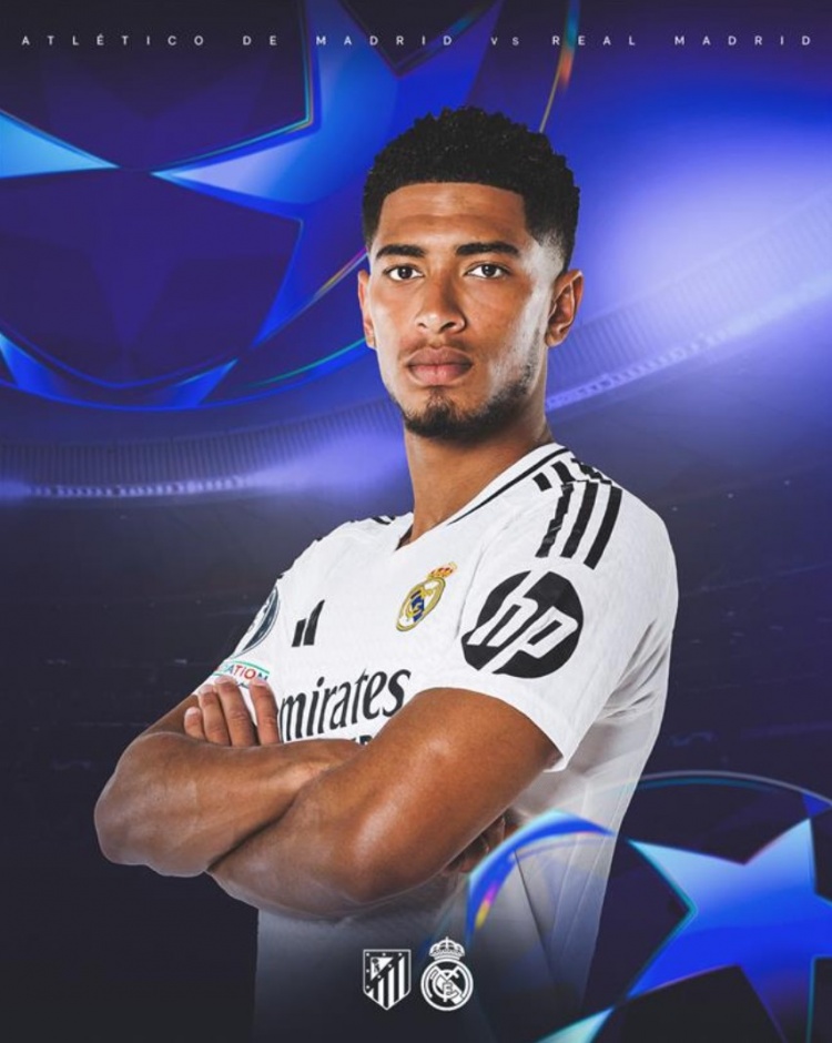  皇馬&馬競曬海報預(yù)熱德比戰(zhàn)，貝林厄姆&阿爾瓦雷斯均單人出鏡