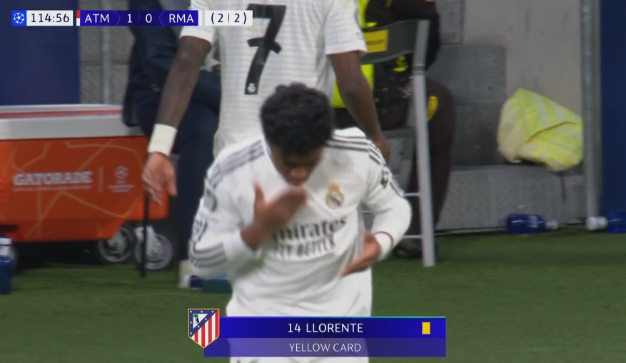  皇馬第115分鐘換人，維尼修斯下恩德里克上！