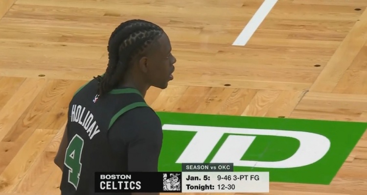  火力全開！綠軍上次打雷霆全場一共命中9個三分 今天首節(jié)就9記！