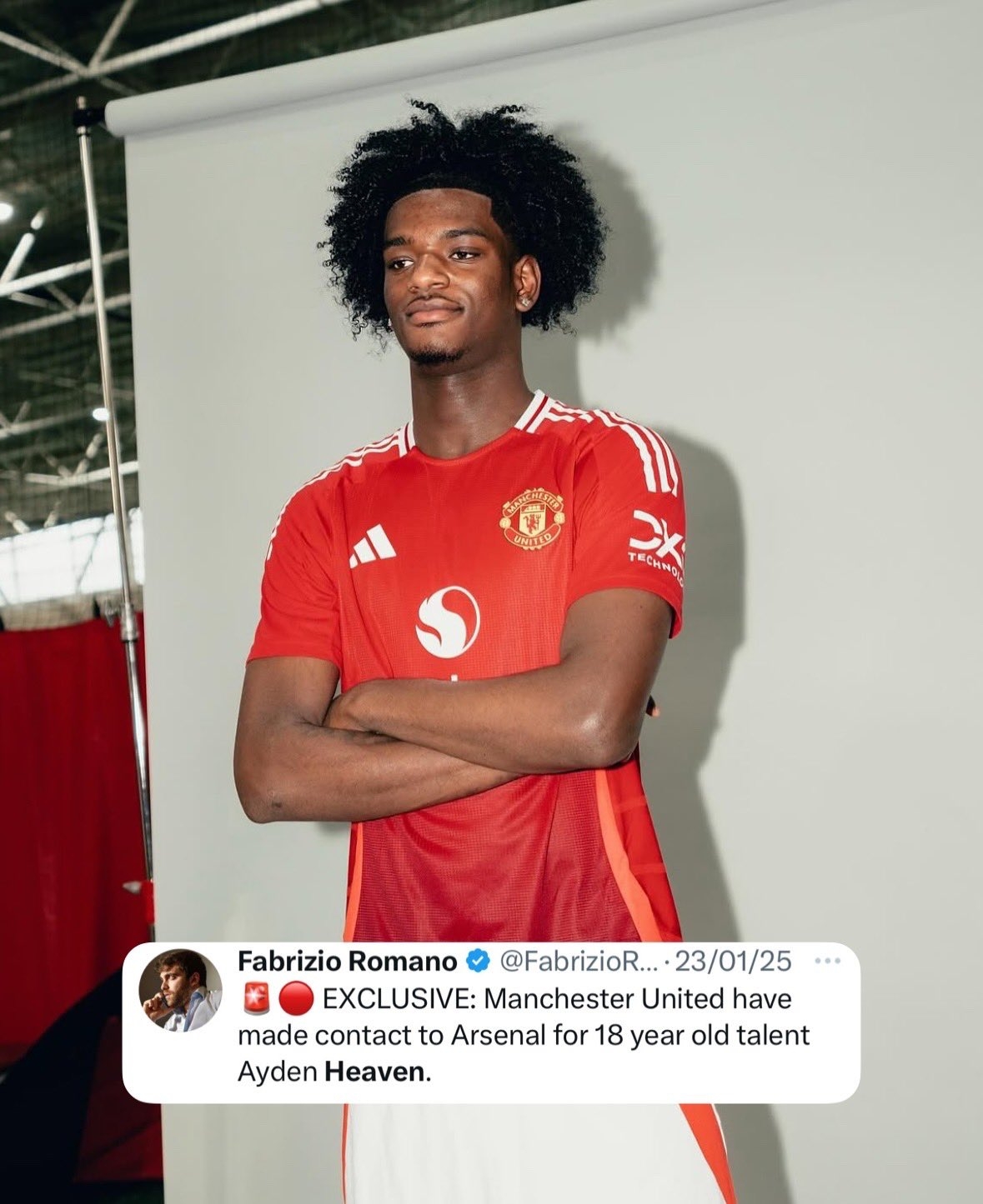  羅馬諾：曼聯(lián)1月23日才開始就海文接觸阿森納，今天就首發(fā)了