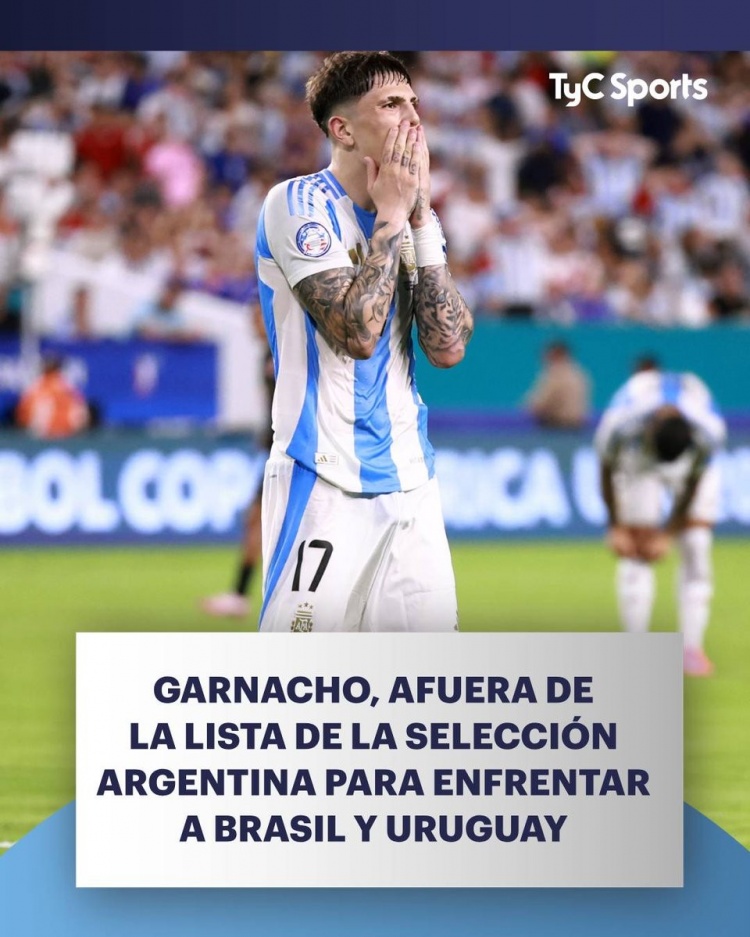  Tyc：曼聯20歲左邊鋒加納喬無緣本期阿根廷隊的終選名單