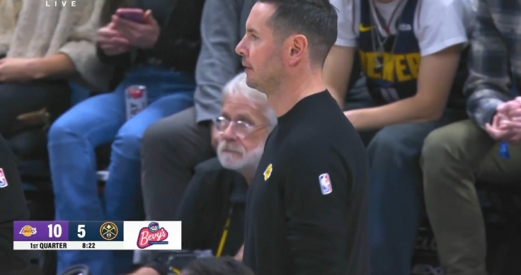  反客為主！喬丹-古德溫拼下前場(chǎng)板拋投命中 湖人開(kāi)場(chǎng)10-5打停掘金