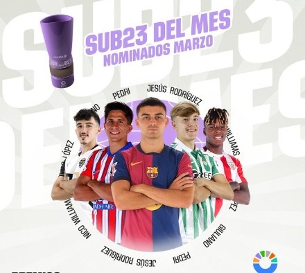  西甲3月最佳U23球員候選：佩德里、尼科、小西蒙尼入圍