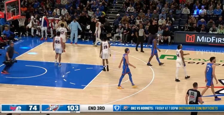  多名主力輪休！雷霆三節(jié)破百 103-74領(lǐng)先76人29分