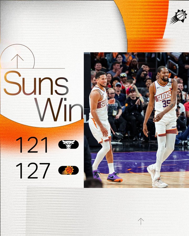  笑容重回臉龐！太陽官方曬贏球海報 布克&杜蘭特登上封面