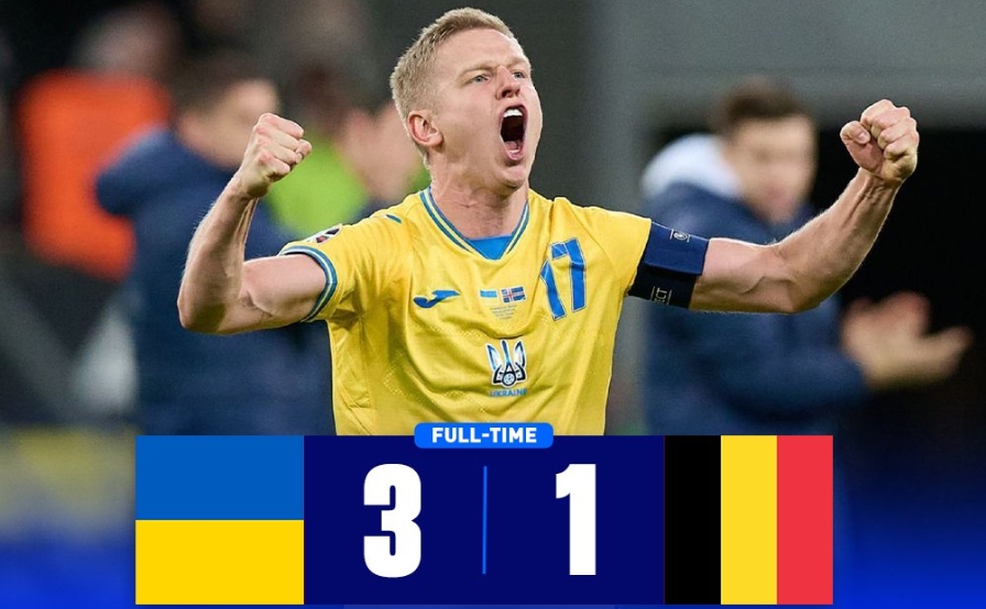  不敵烏克蘭！比利時隊遭遇4連敗，2009年9月后首次