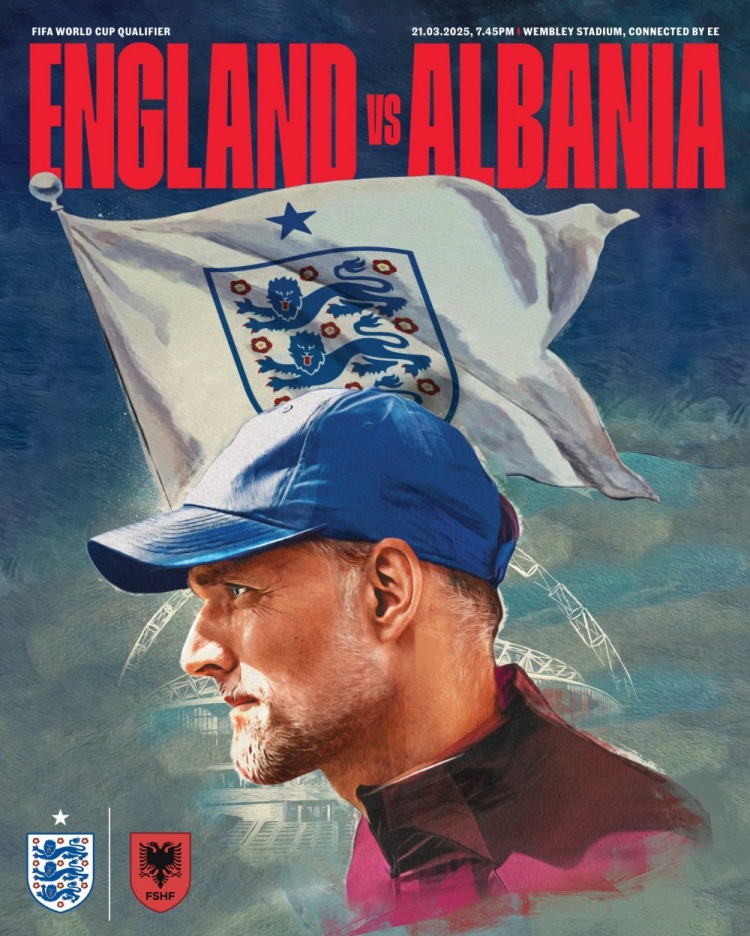  迎來首秀！英格蘭隊(duì)曬海報(bào)：圖赫爾的首場比賽