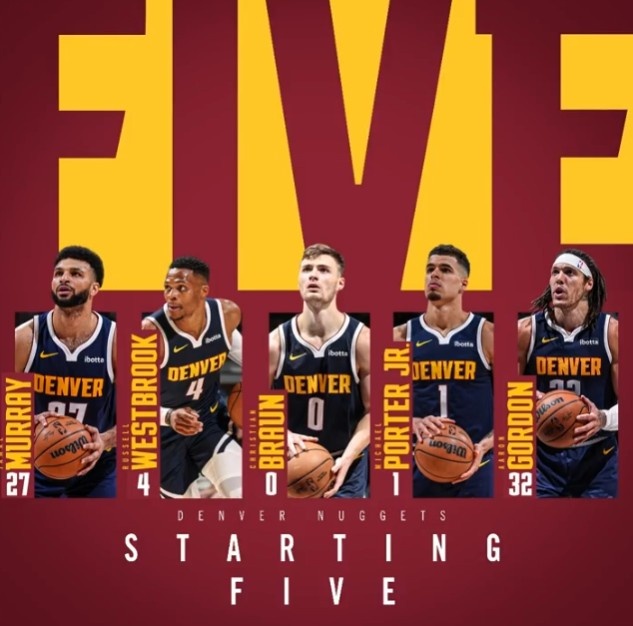  掘金今日戰(zhàn)開拓者首發(fā)：穆雷復(fù)出搭檔威少 約基奇繼續(xù)缺陣