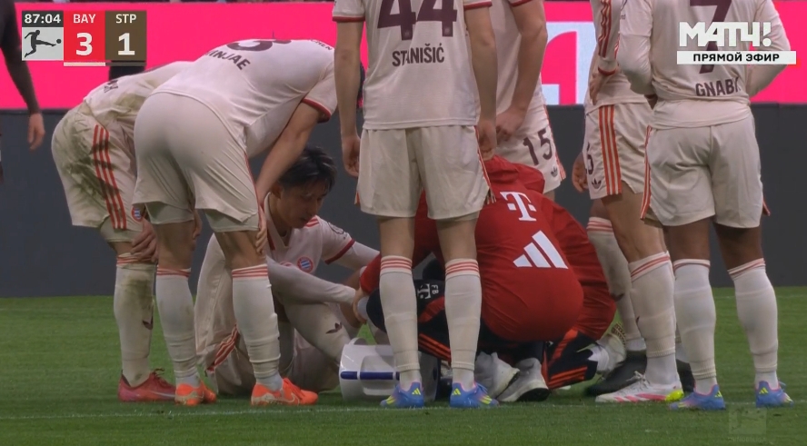  不妙啊！替補登場的伊藤洋輝直接傷退，拜仁用完換人名額十人應戰(zhàn)