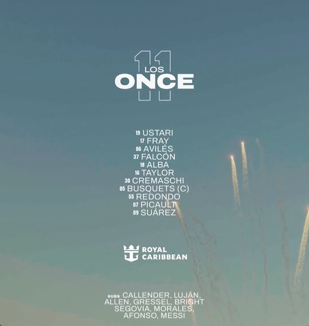  邁阿密vs費(fèi)城聯(lián)合首發(fā)：梅西替補(bǔ)，蘇亞雷斯、布斯克茨先發(fā)