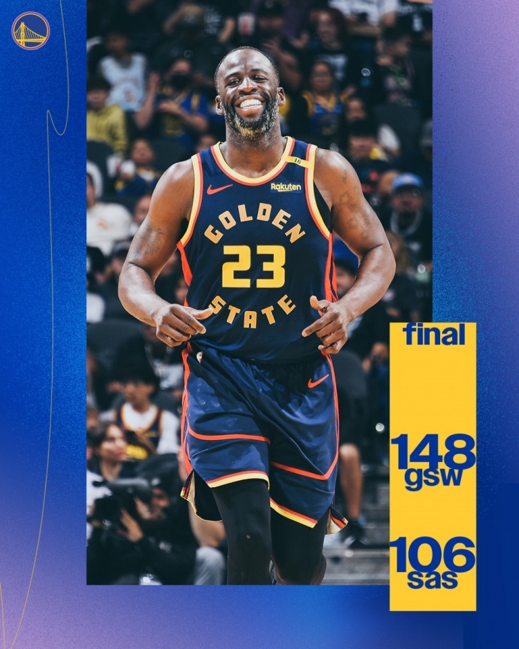  積極進攻！9中6砍14分5板！勇士官方贏球海報封面人物：追夢