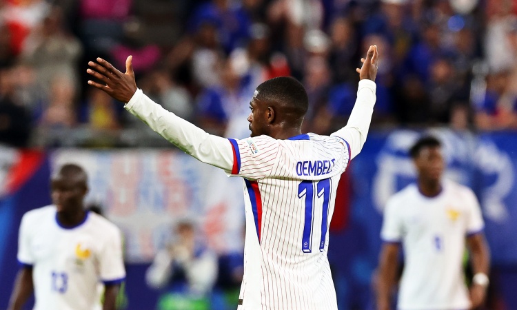  登貝萊第二次在法蘭西體育場(chǎng)為法國(guó)隊(duì)破門，首次是2017年