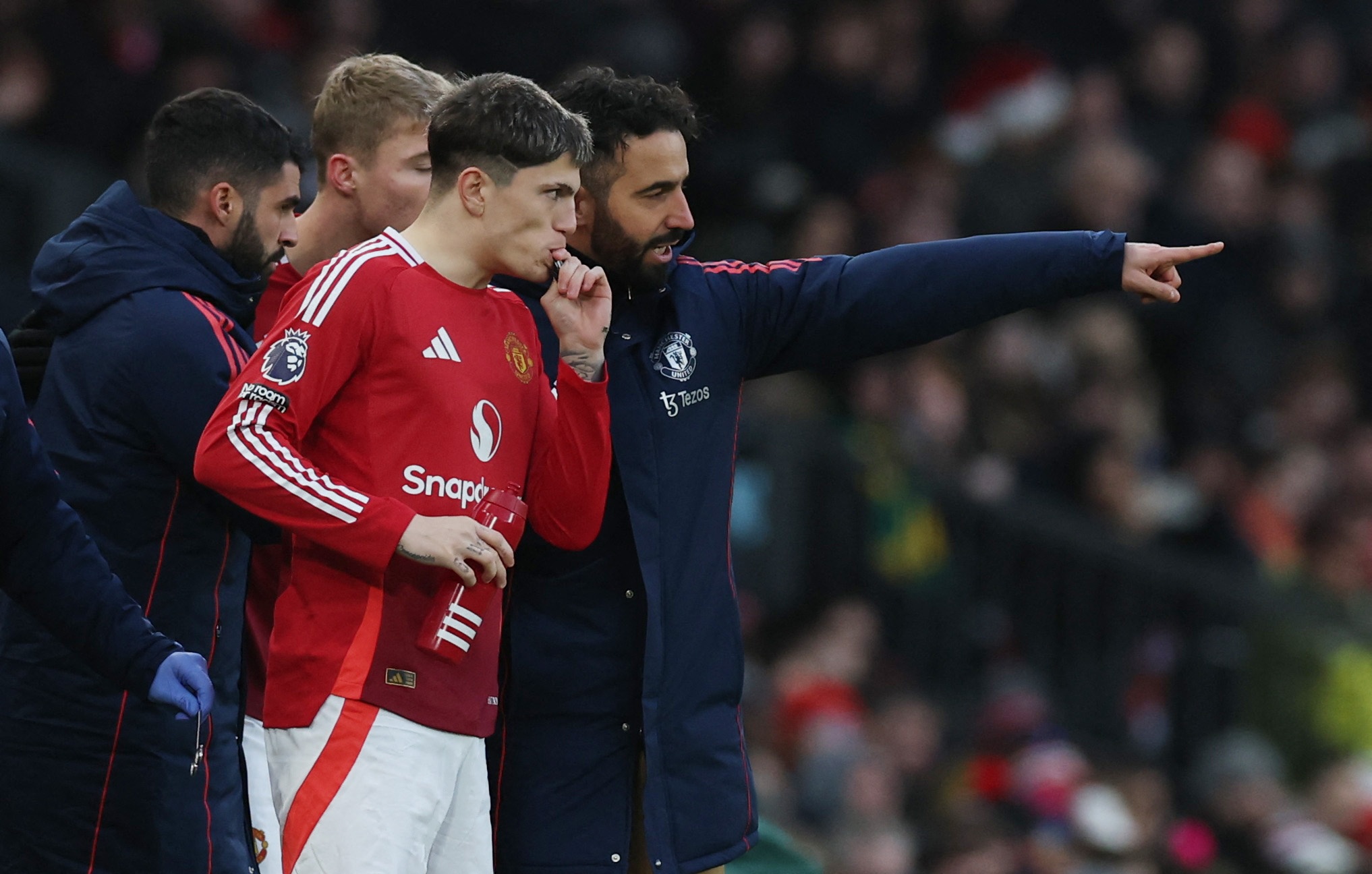  阿莫林：很高興有加納喬在球隊里，他進(jìn)步很大而且很有天賦