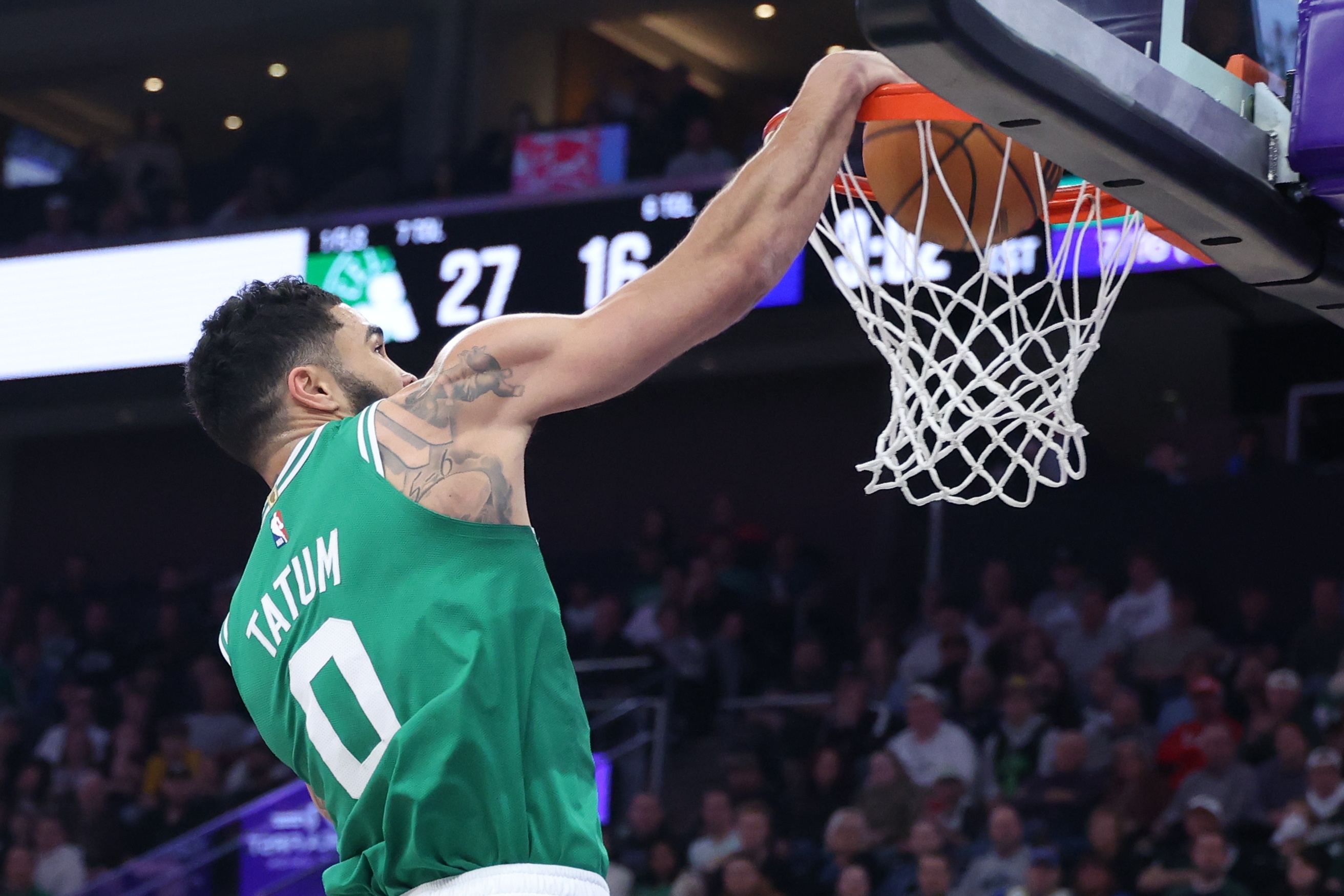  絕對大核！塔圖姆復(fù)出22中10砍29+10+8 正負(fù)值+9